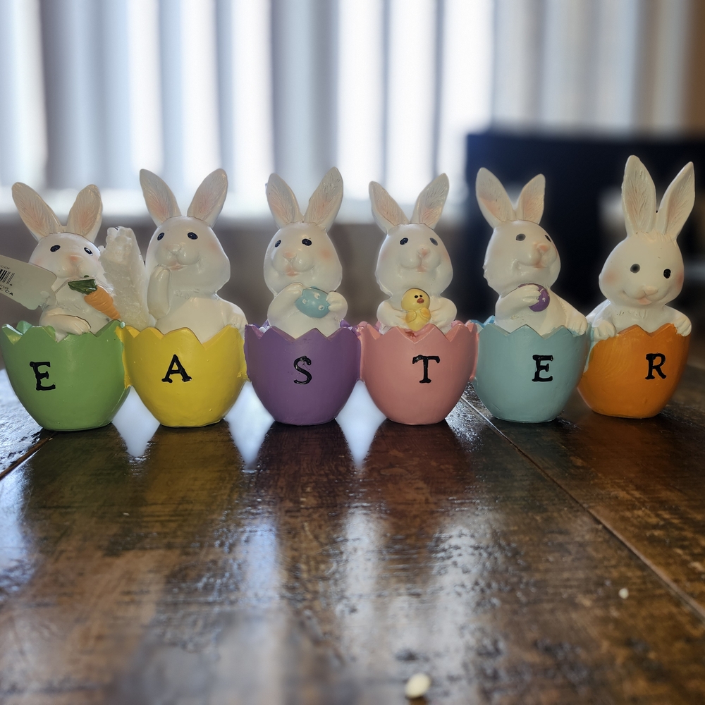 Colorful Easter Bunny Egg Holders